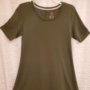 Isaac Mizrahi Pima Cotton T Shirt Dress -SP